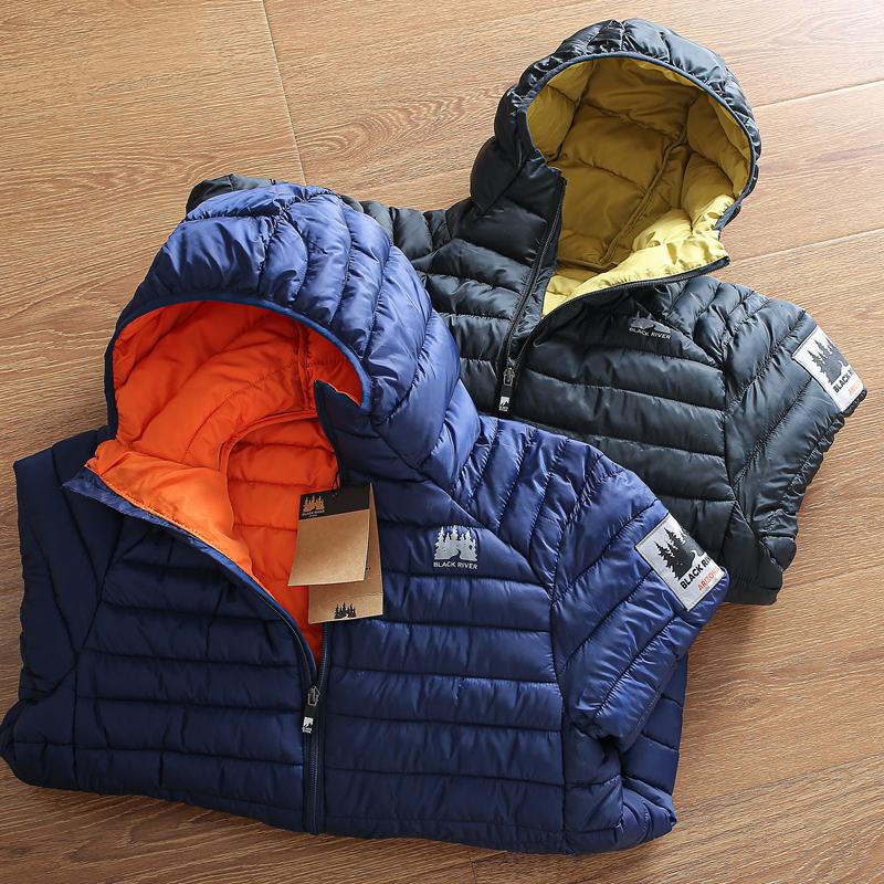 Jaqueta Casual Masculina Leve com Capuz, Revestida com Plumas, à Prova de Vento e Água, Aconchee, Ajuste Padrão, Moda Urbana