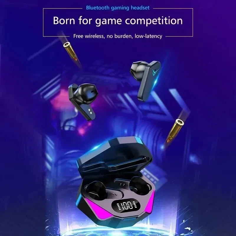 X15 TWS słuchawki bezprzewodowe słuchawki dla graczy Bluetooth 65ms słuchawki douszne o niskim opóźnieniu Fone zestaw słuchawkowy dla graczy dla graczy Gamer z mikrofonem zestaw głośnomówiący