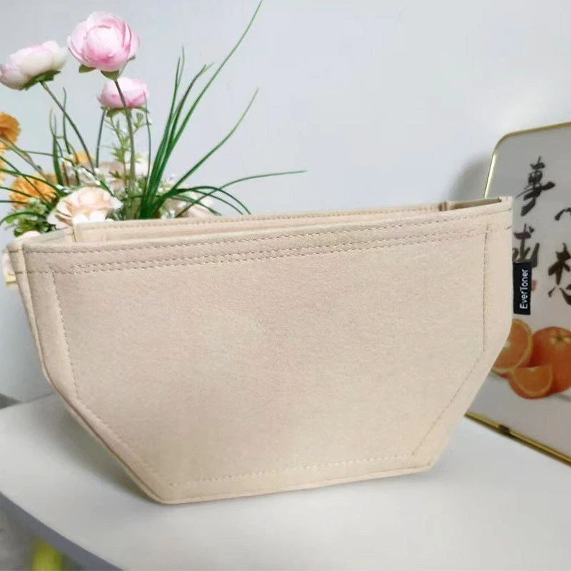 EverToner Felt Insert Bag For P-LENE C-me Liner Bag Felt Cloth Makeup Bag Support Travel Portable Insert Purse Organizer
