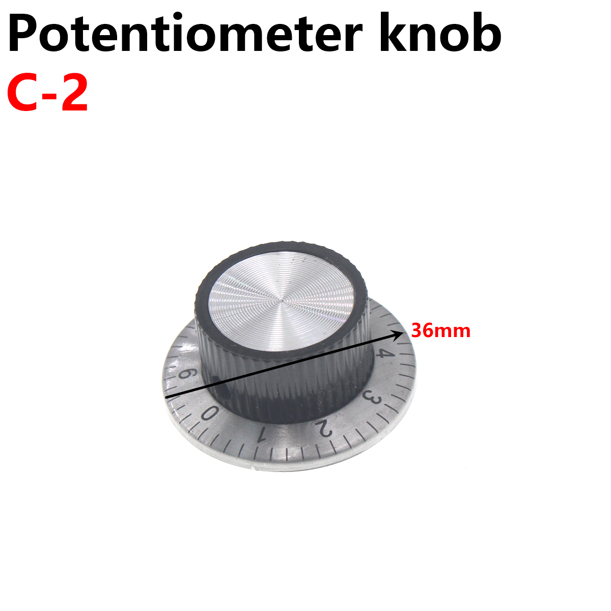 10PCS 속도 조절 전위차계 베이클라이트 손잡이 캡 스케일 C1 C2 C3 K-17 내부 구멍 6mm