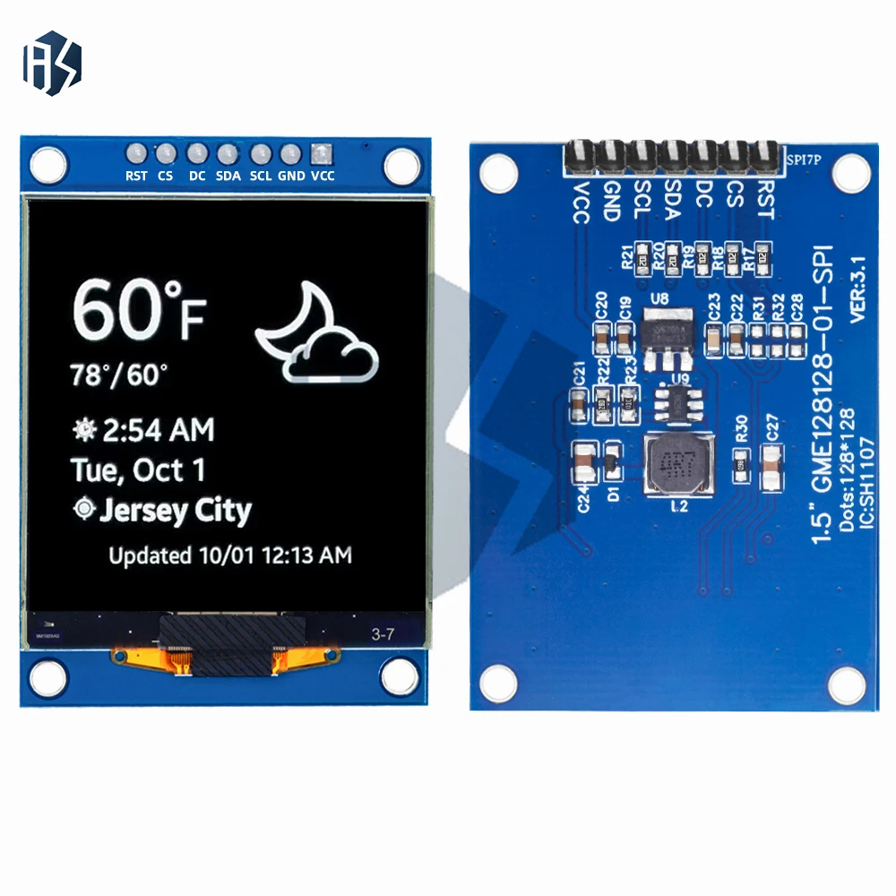 ALL NEW 1.5 Inch 128x128 OLED Shield Screen Module High quality Product For Raspberry Pi For STM32 For Arduino
