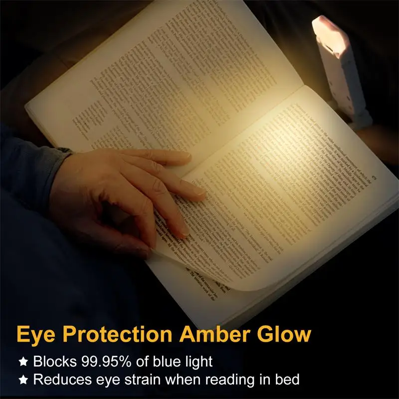 Led usb recarregável livro luz de leitura proteção para os olhos luz noturna clipe portátil luz de mesa marcador leitura luz noite lâmpada