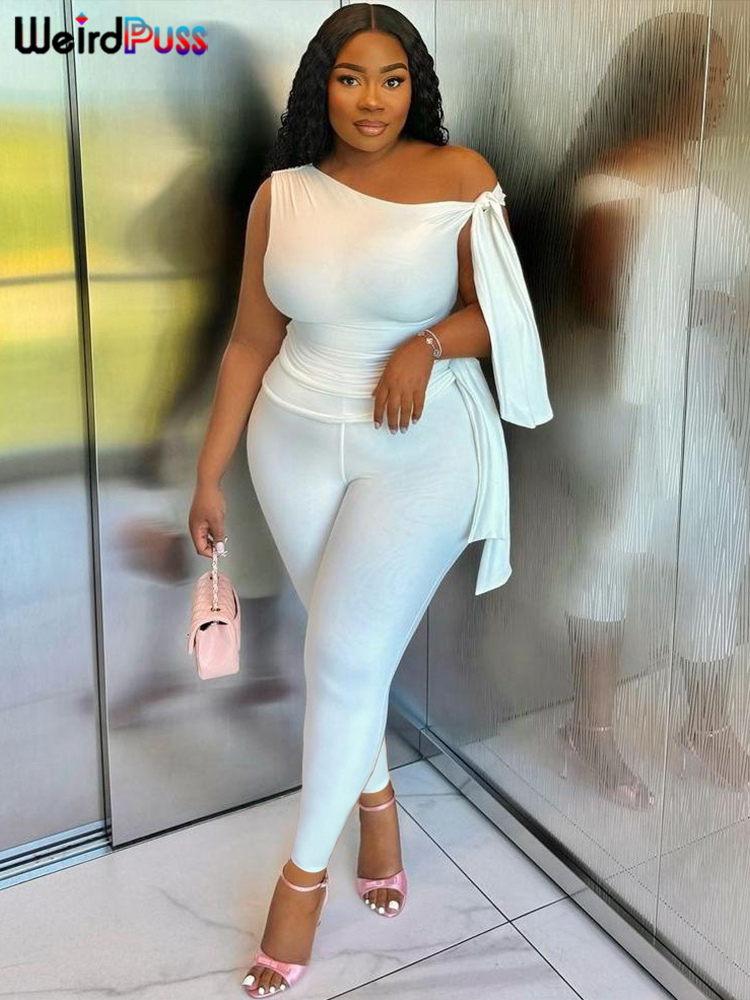 Estranho gato chique elegante 2 peça conjunto feminino agasalho gola inclinada fita tanque tsop + leggings casual magro estiramento combinando roupas