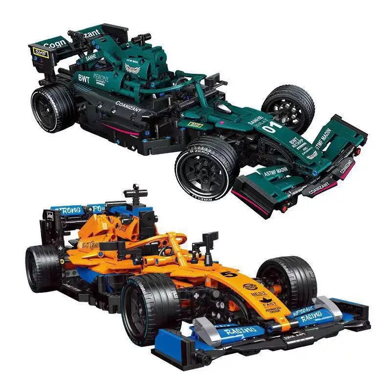 High-tech Building Blocks F1 สูตร 1 รีโมทคอนโทรล Super Speed Racing Cars Moc อิฐ RC การวิเคราะห์ของเล่น Creative Expert