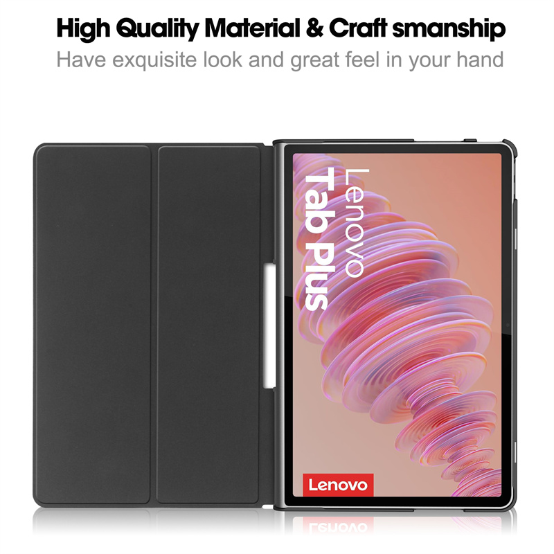 Для Lenovo Tab Plus 11,5 дюймов 2024, чехол TB351FU, модный чехол-подставка из искусственной кожи с краской для Funda Lenovo Tab Plus 2024, чехол Coque