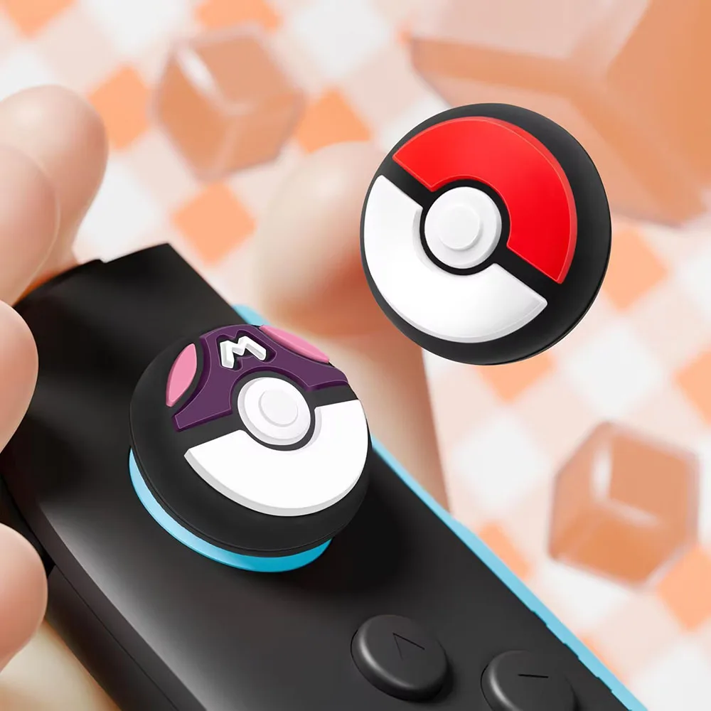 4pcs Cute Silicone Soft Thumb Grips Joystick Cap Analog Stick Cover For Switch 2 Joy-con Controller Game Accessories