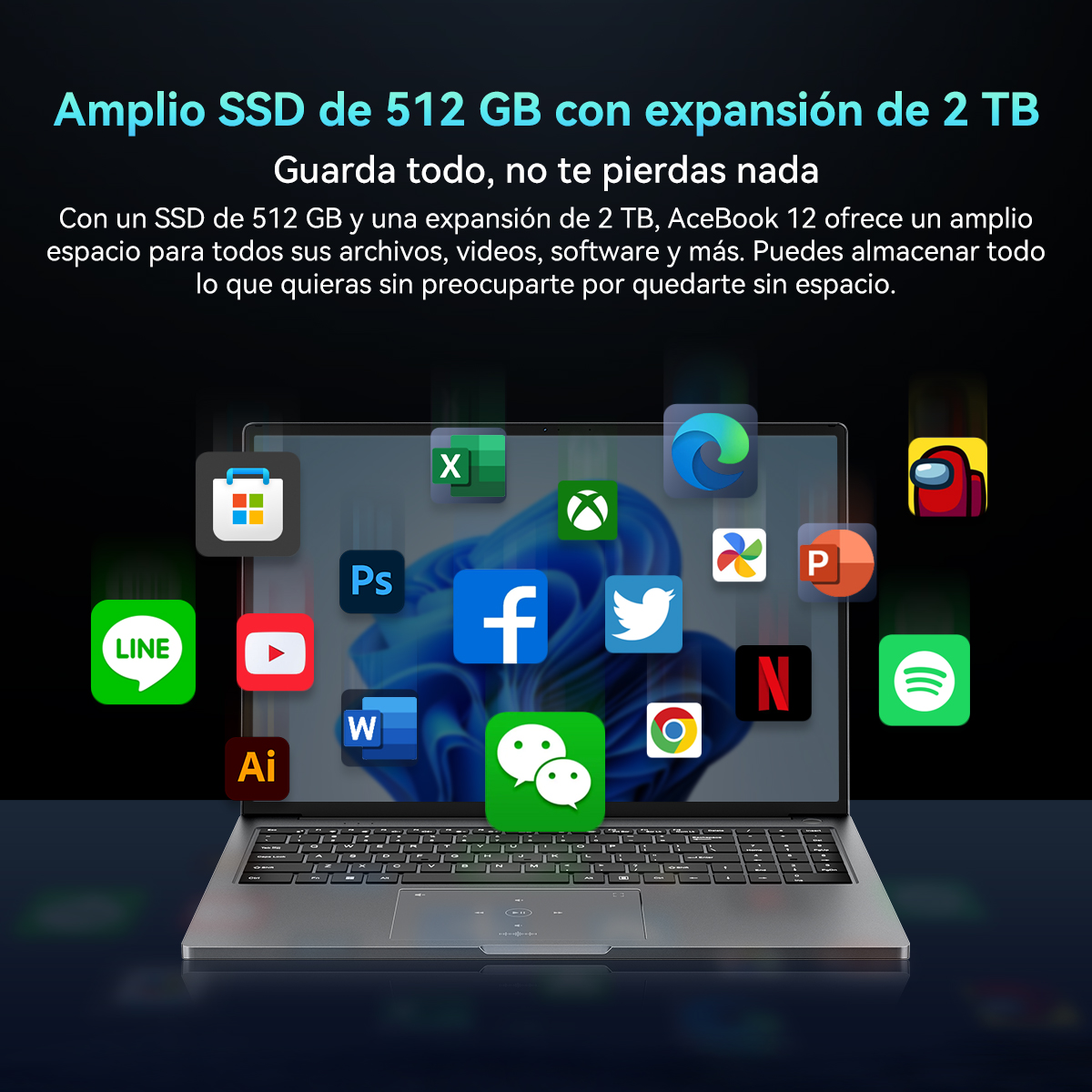 [Estreno mundial] Laptop Blackview AceBook 12 Win 11 Pro Pantalla de 16'' 1920*1200, Notebook Intel I5-1030NG7, 16GB 512GB, 5000mAh