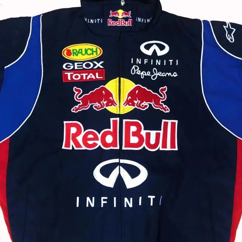 Costume de course de taureau rouge, veste de moto brodée, combinaison de cyclisme, veste de sport décontractée brodée