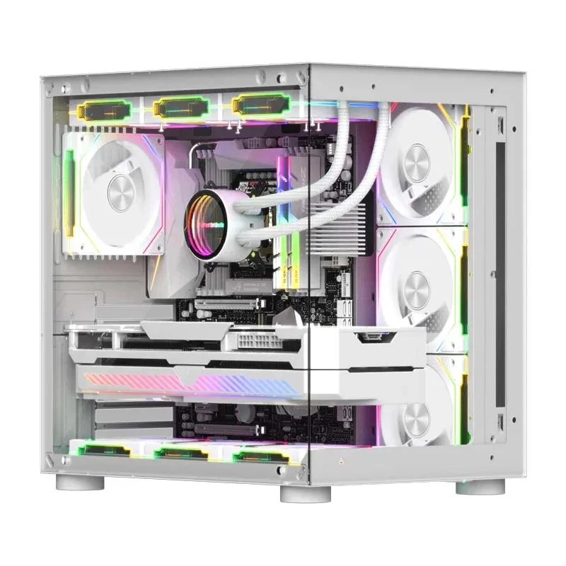 UPSIREN UF-2 PRISM 5 PRO Computergehäuselüfter 12 cm ARGB 4-poliger PWM-Leiser Lüfter 12 V großes Luftvolumen 45,2 CFM/800–1600 U/min