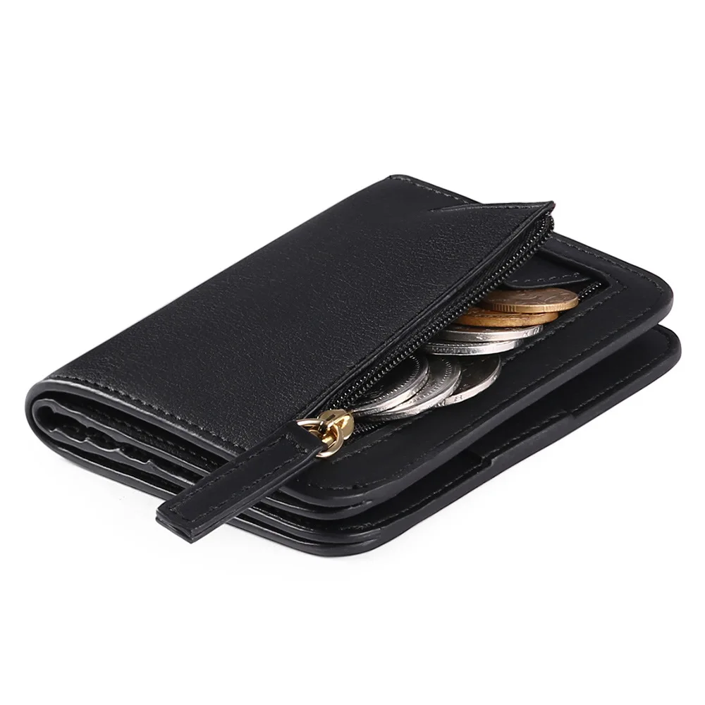 2024 New Ultra-thin Women's Short Wallet Multifunctional Korean Style casual PU Coin Purse Wallet