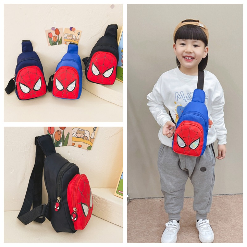 Marvel New Children's Shoulder Backpack Spiderman Pattern Large Capacity Bag Casual Student Boys Girls Bag Mini Backpack