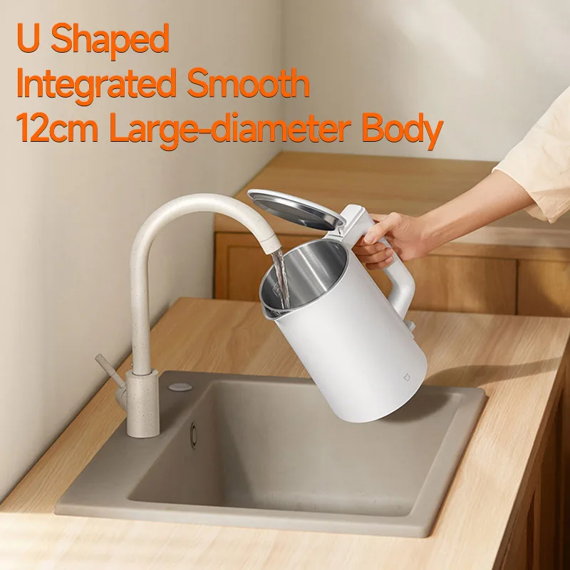 Электрический чайник Xiaomi Mijia N1, горшок для быстрого горячего кипячения, чайник из нержавеющей стали, 220 В, отель, семейная поездка, кухня, умный чайник для дома