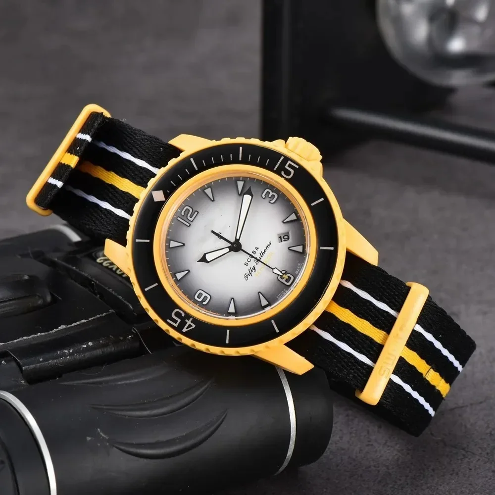 Luksusowy minimalistyczny męski zegarek sportowy na rękę 2025, modny zegarek męski z nylonowym paskiem, retro analogowy zegarek kwarcowy z datownikiem, Reloj Hombre A+