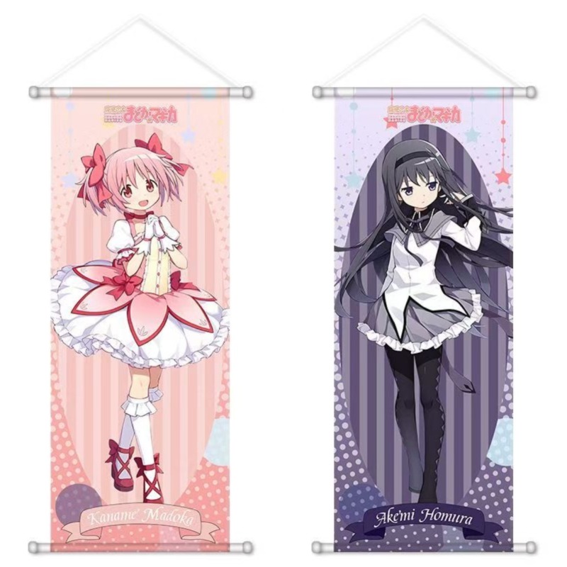 Kawaii аниме прокрутка холст постеры и принты украшения настенная живопись