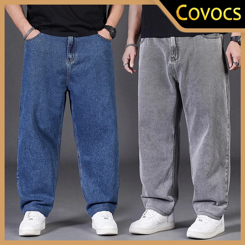Große Jeans Männer große Jumbo lange lose Hosen plus Größe lose Jeans Männer