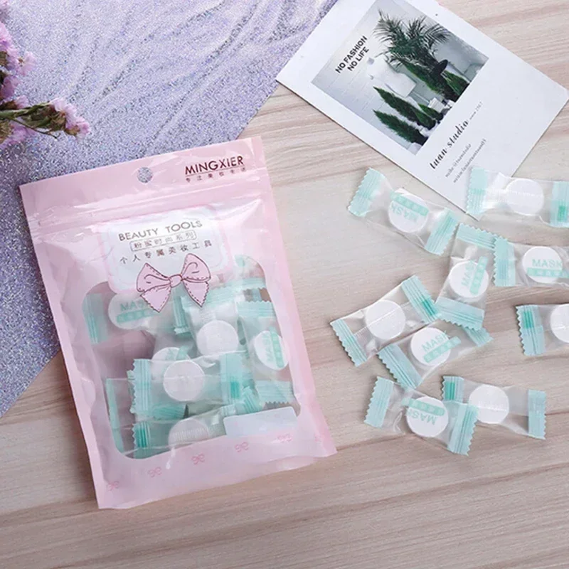 ผ้าไม่ทอการบีบอัดพอกหน้าเม็ดกระดาษ Self Made Moisturizing Facial Mask ผ้า Candy บรรจุภัณฑ์อิสระ