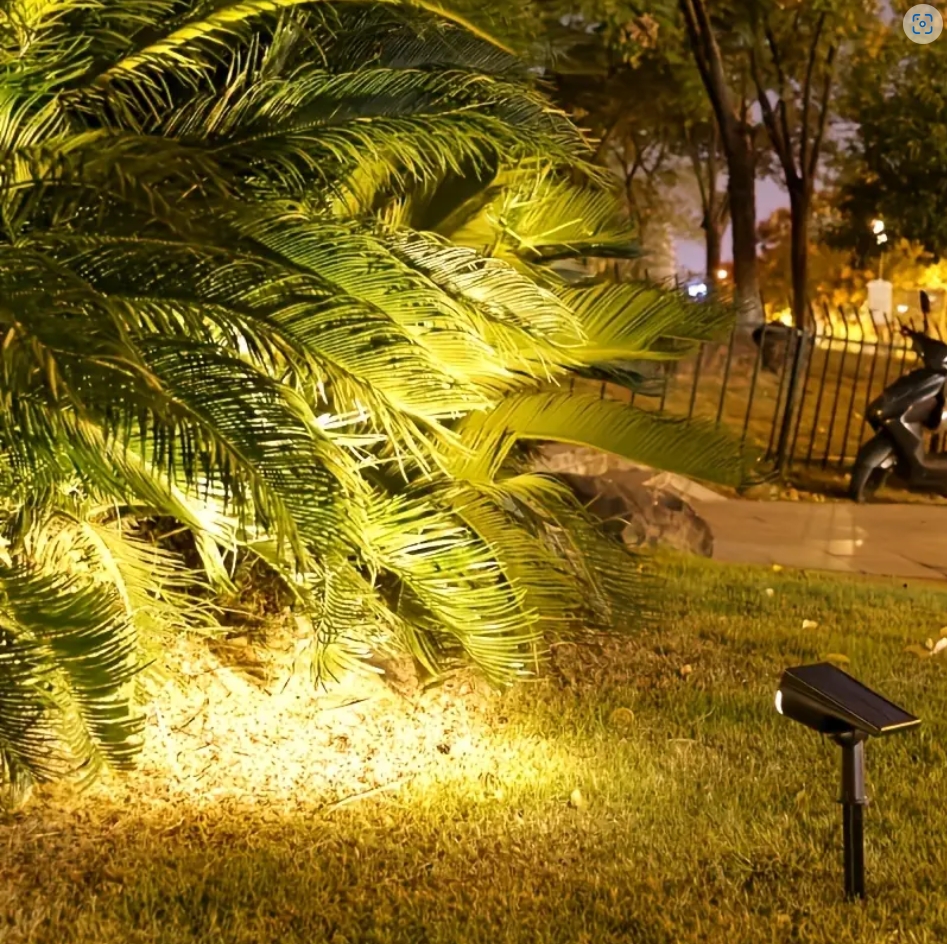 Focos solares, farolas impermeables para exteriores, luces de césped montadas en el suelo, iluminación de paisaje doméstico, luces de patio