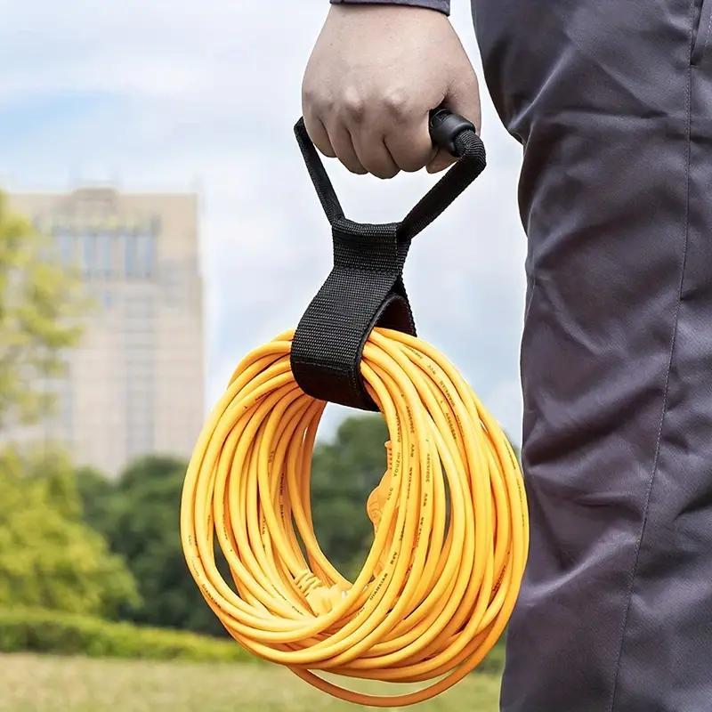 Organizador de cables de extensión, correa de almacenamiento multiusos resistente con asa, apto para garajes, almacenamiento y organización de vehículos recreativos y barcos