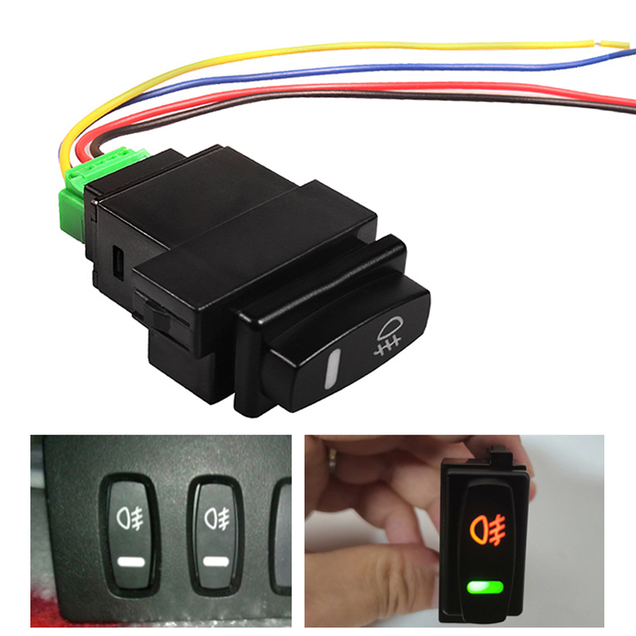 1 pieza de interruptor de luz antiniebla de coche para Renault Laguna Megane Scenic Twingo Espace Master Trafic tamaño Original 5 pines botón de encendido-apagado 12V