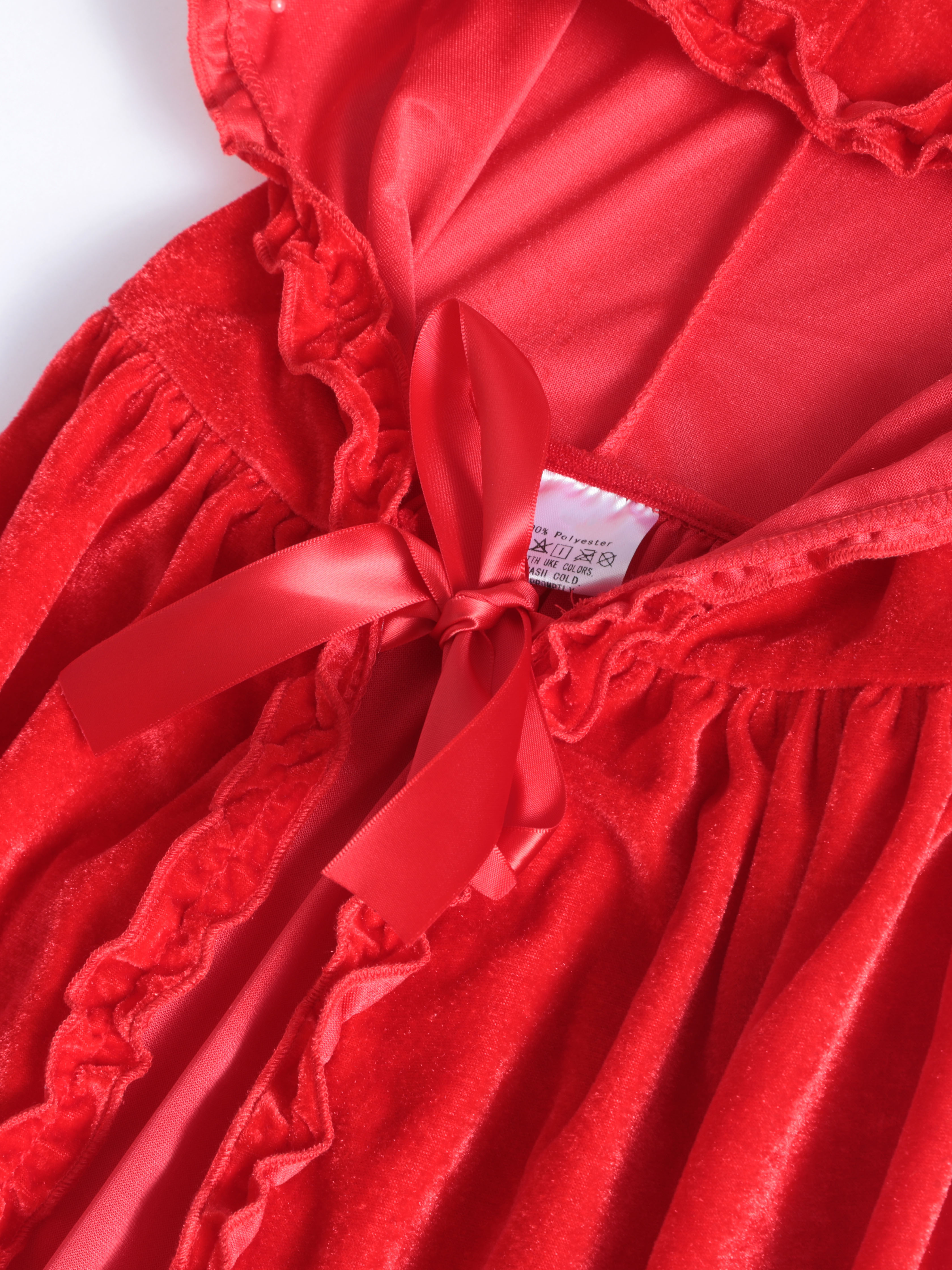 Fantasia de capa de chapeuzinho vermelho de renda de veludo, chapéu de dramatização para meninas, adequado para Halloween e Natal, capa de cosplay