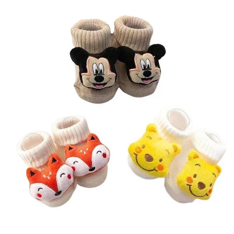 Calcetines bonitos de algodón para bebé, medias antideslizantes de goma para niño y niña, calcetín para niño pequeño, regalo para recién nacido