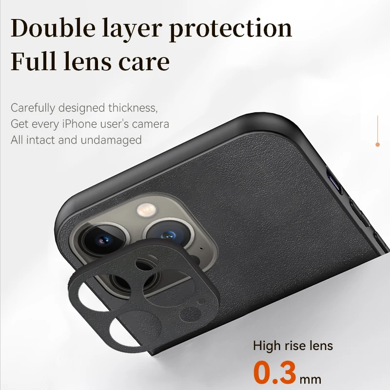 Per Magsafe iPhone 15 14 13 12 11 Pro Max X XR XS max 14 15 Plus Custodia morbida in pelle magnetica vintage in pelle di pecora