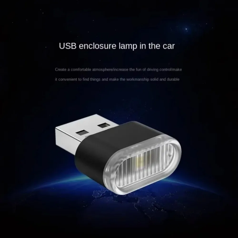 Mini USB LED Atmosphere Lights Wnętrze samochodu Neonowa lampa dekoracyjna Samochodowe oświetlenie awaryjne Uniwersalny komputer przenośny Plug and Play