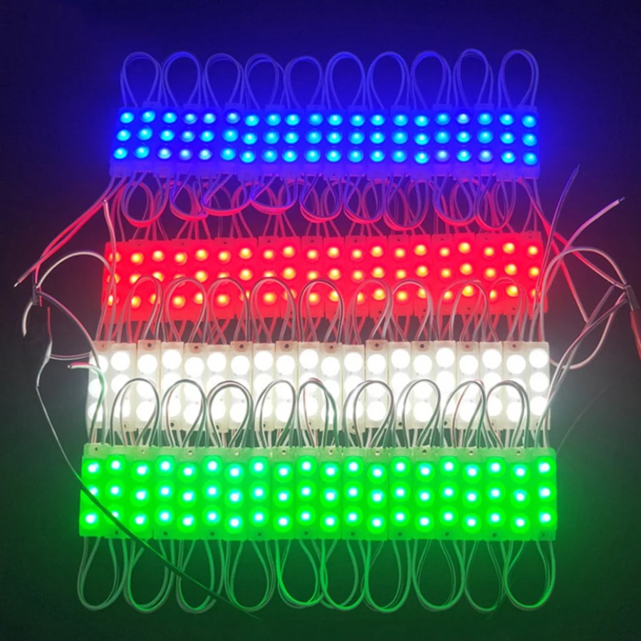 20 pcs/lot LED Module lumière 2835 intérieur extérieur Injection étanche signe rétro-éclairage DC12V boutique publicité lettre panneau lampe