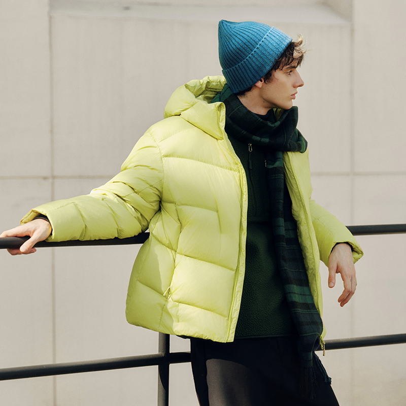Semir jaqueta masculina solta com capuz puffer três resistente outerwear calor-gerenciamento antiestático 2025 novo inverno wear masculino