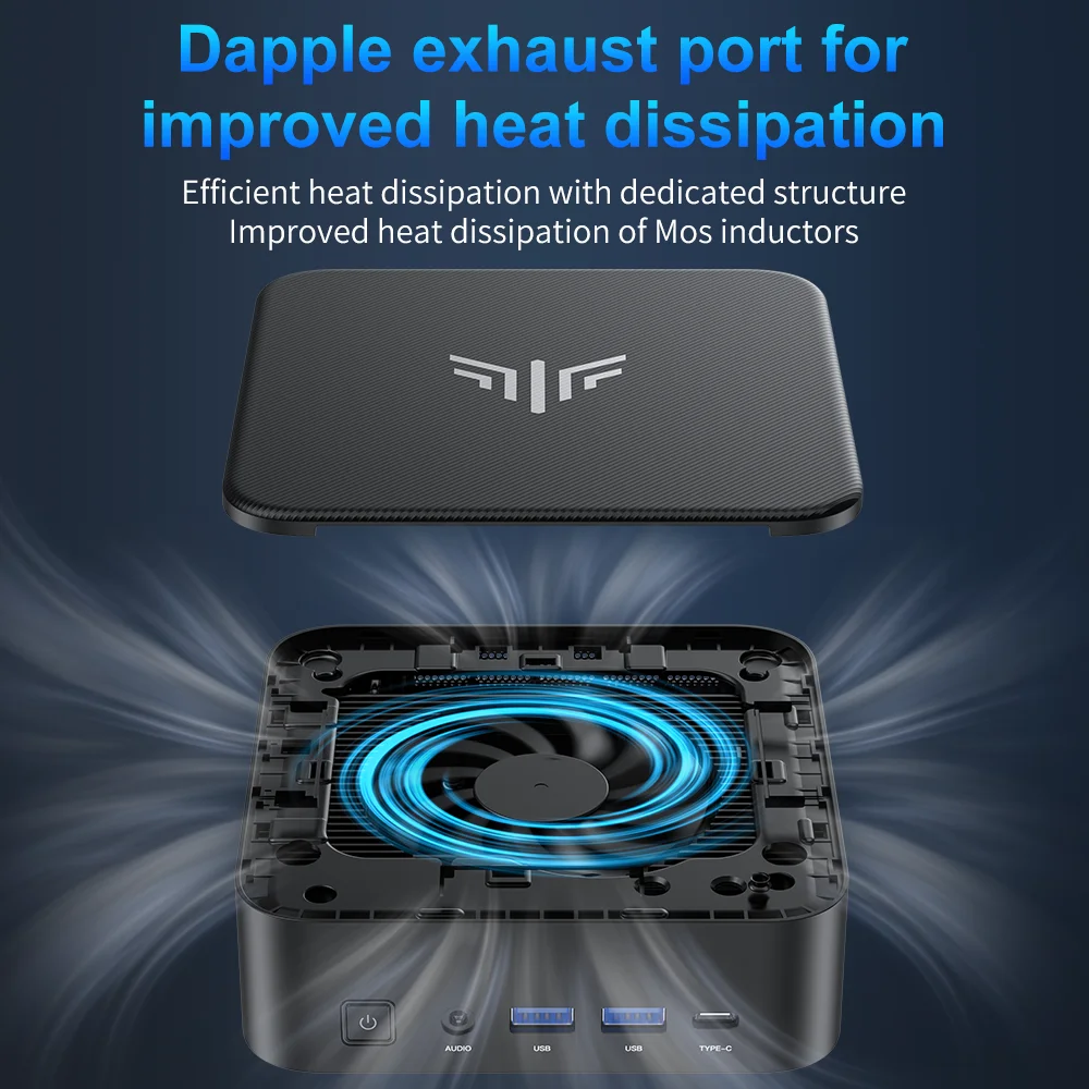 Mini PC ACEMAGIC con AMD Ryzen 7 5825U 16GB DDR4 512GB M.2 SSD Mini PC para juegos con USB tipo C compatible con triple pantalla 4K