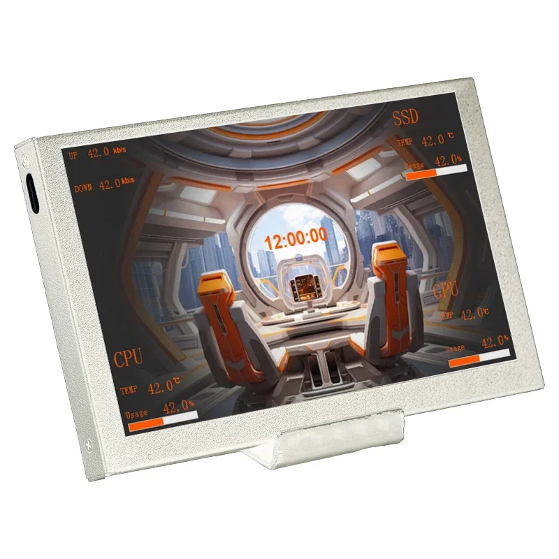5 Inch Smart Secondary Screen IPS USB-C LCD PC Computer CPU GPU RAM HDD Display 800x480 Type-C Amplitude Monitor Freely AIDA64