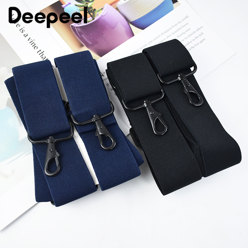 DeePull-男性用幅のストレッチストラップ,ジョックストラップ,大人用サスペンダー,4つのクリップフック,スカート,ジーンズアクセサリー,5x120cm