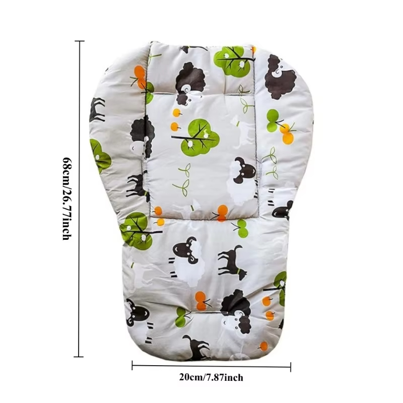Coussin de doublure de poussette pour bébé, tapis doux, siège de poussette, coussin de chaise d'alimentation, matelas, accessoires de poussette