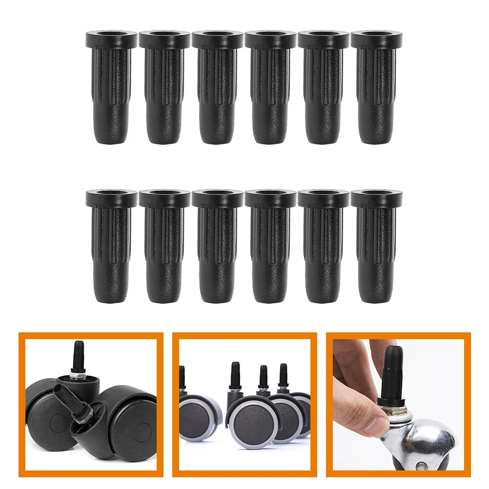 12pcs Stool Swivel Caster Protector Stool Swivel Caster Protector Wheel Stopper Case