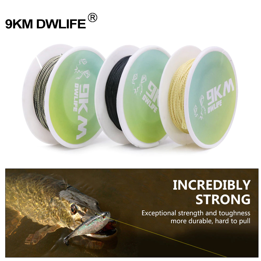 40lbs ~ 200lbs Đầm Kevlar Dòng Cao Cấp Chống Mài Mòn Câu Cá Hỗ Trợ Dây 30M Kevlar Dây Câu Cá Sợi Cuộn