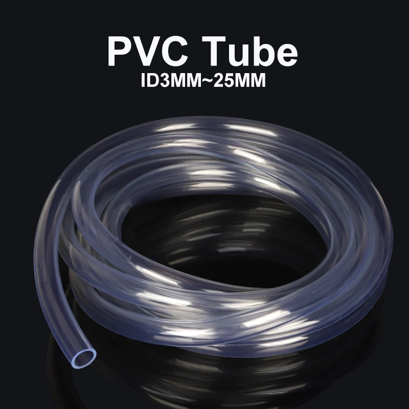 Mangueras de plástico PVC transparente de 1/3/5M, tubo de bomba de agua de alta calidad 2 3 4 5 6 8 10 12 14 16 18mm de diámetro interior