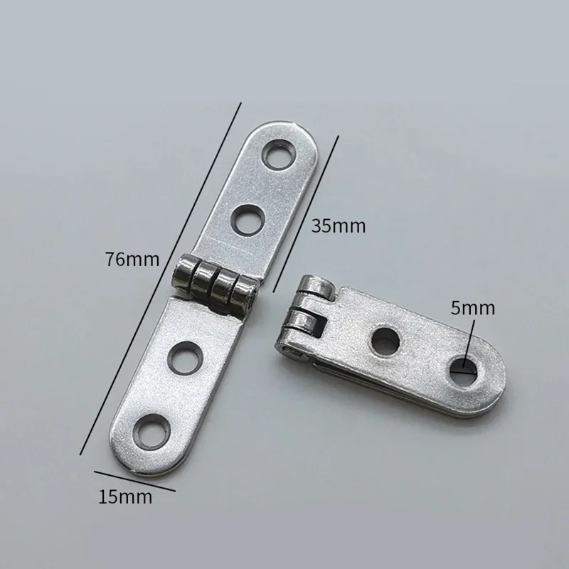 2pcs 180 Degree Foldable Hinge Flap Screw-On Hinges For Sewing Machine Cabinet Door Hinge Furniture Hardware Accessories