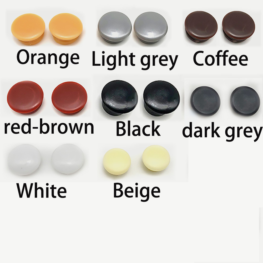 100/50/20/10 шт., круглые пластиковые крышки для мебельных панелей