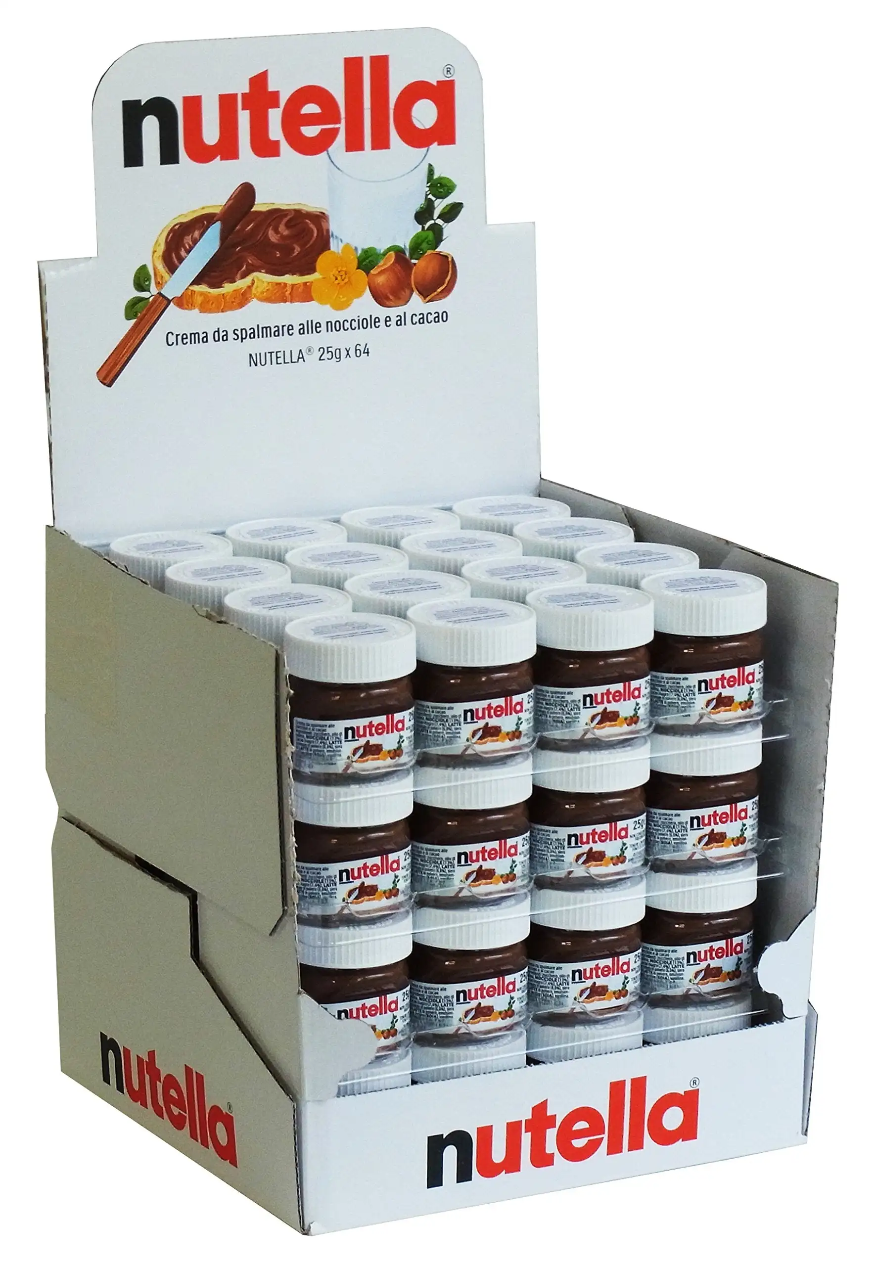 Beta BS80918 Nutella Mini-verre pour magasin Noisettes et cacao