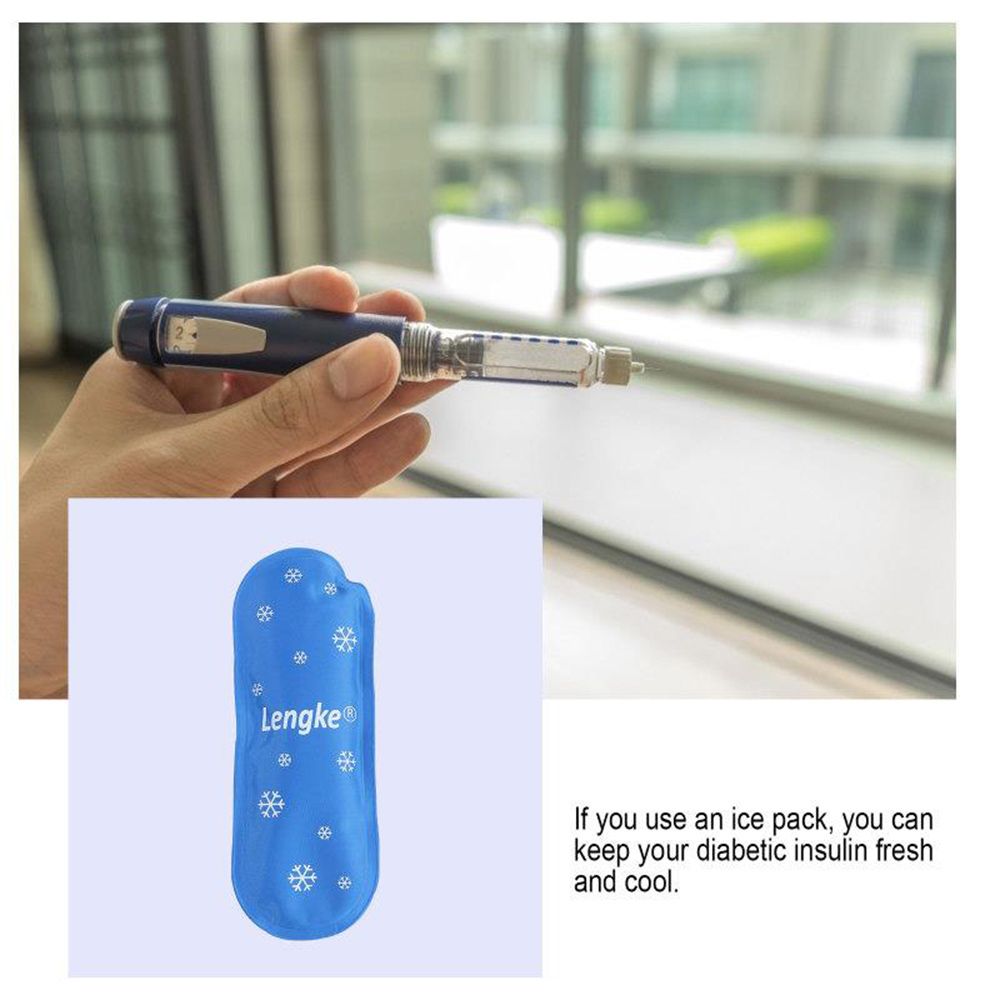 1/3pcs Portable Reusable Diabetic Insulin Cooling Bag Cold Gel Ice Pack Protector Pill Refrigerated Ice Pack Cooler Travel Case