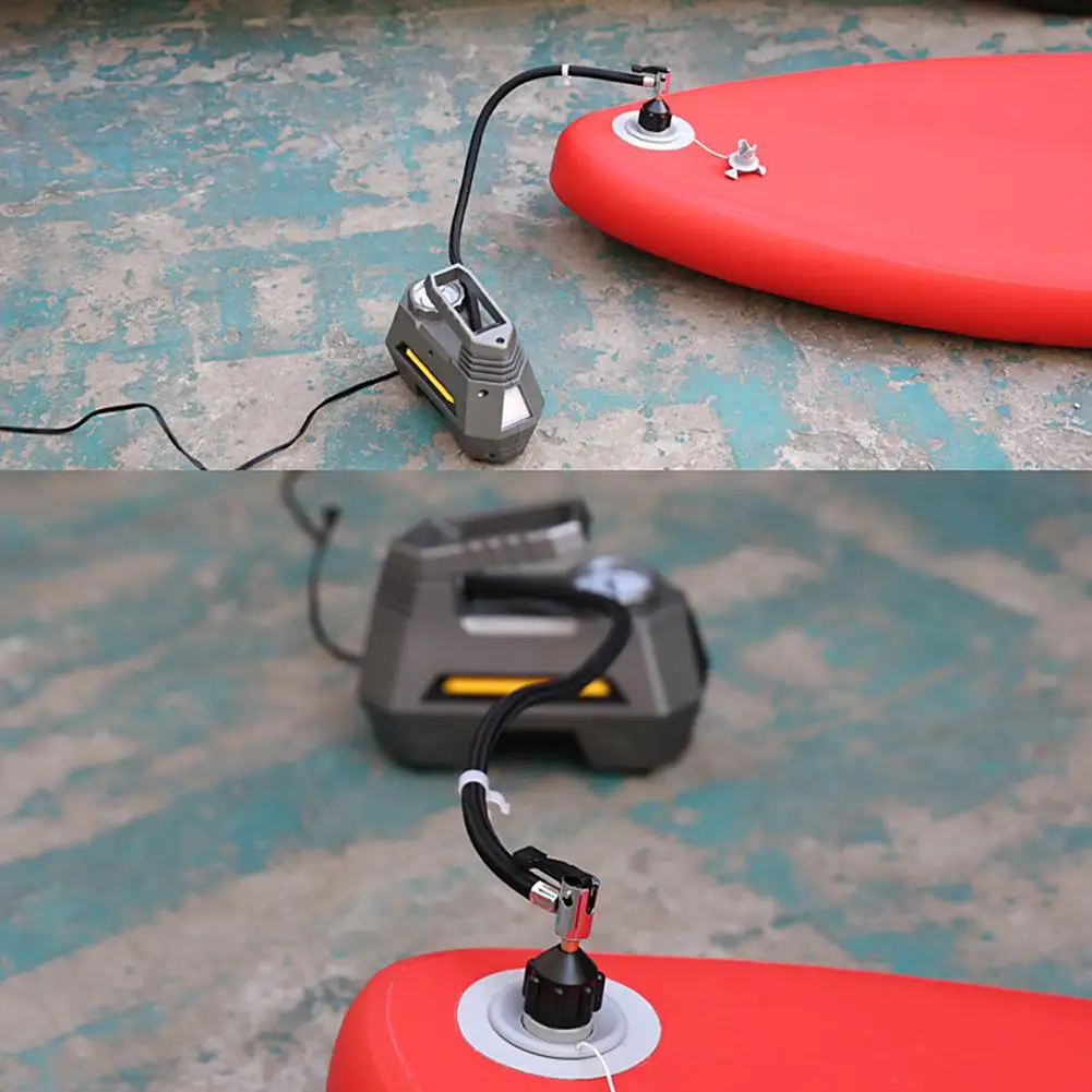 Kit de adaptador de válvula de aire para tabla de SUP, adaptador de bomba inflable, paleta, barco, Kayak, Conector de bomba de válvula de aire, Kit combinado negro/naranja