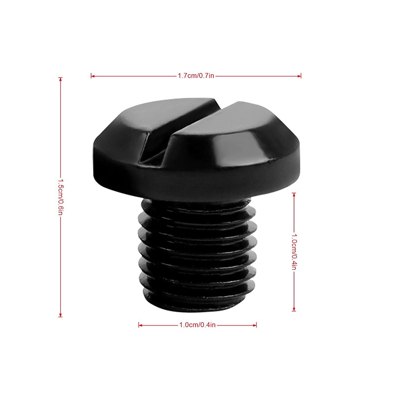 CNC Motocicleta Espelho Hole Blanking Plugs Parafusos Parafusos, Esquerda Direita Rosca Espelho Hole Caps, Universal Fit, M10 x 1.25, 4pcs