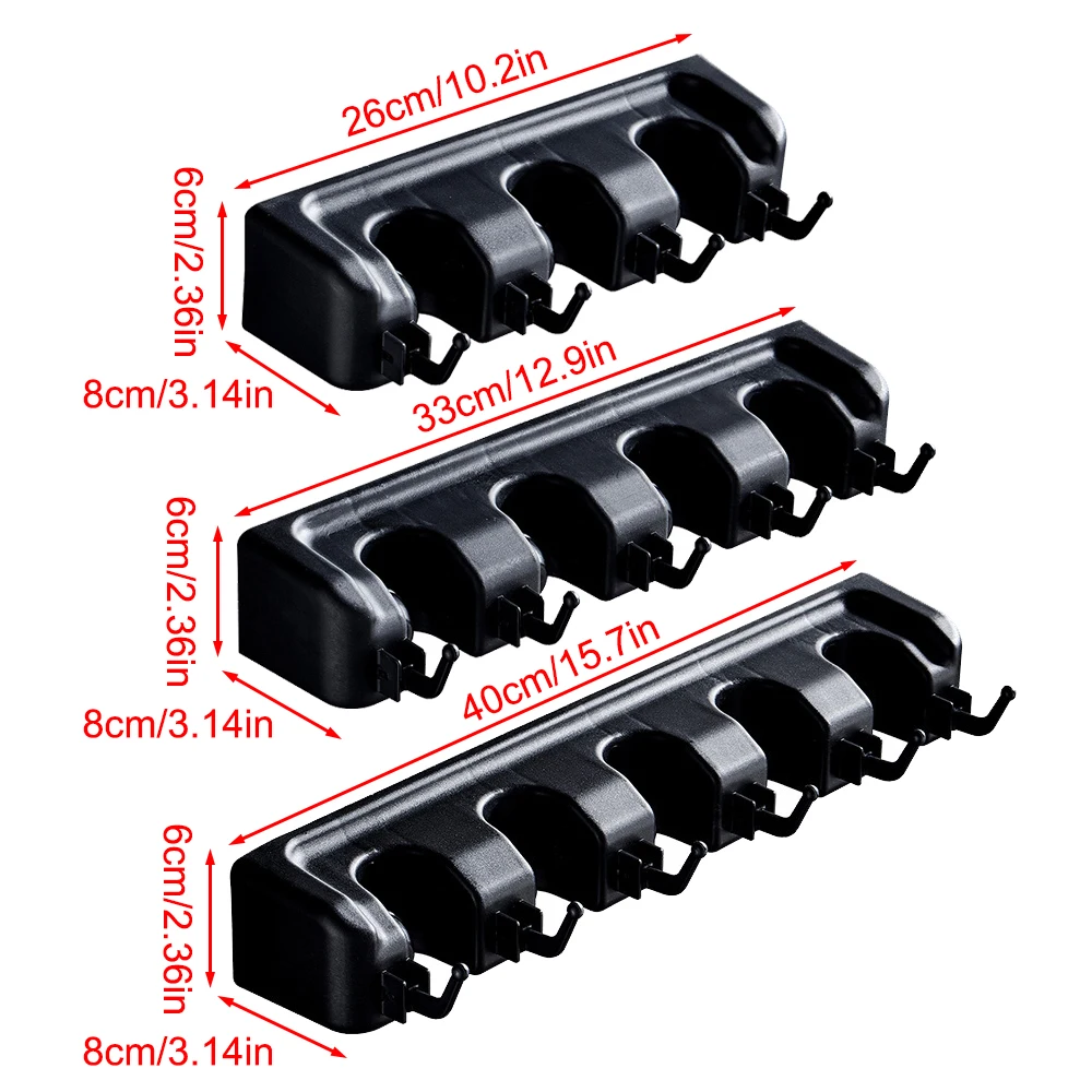 1PC Toilet Mop Holder For Storing Mops, Scrub Brushes And Brooms. Made Of Plastic. Suitable For Hanging Mop Racks.
