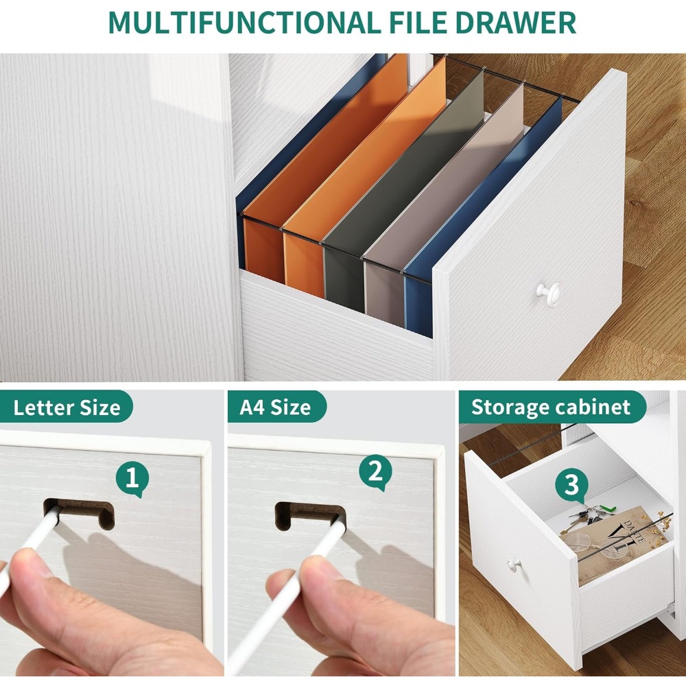 White Office Desk L-Shaped Office Desk With Monitor Stand With Drawer & 3 Cubbies Storage Shelves Computer Gaming Furniture