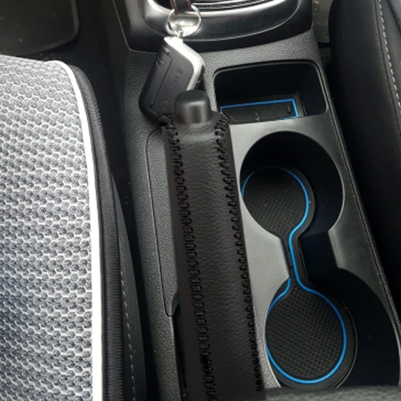 Cubierta de freno de mano de engranaje de automóvil, accesorios interiores de automóvil, caja de freno de mano Manual, manija de cabeza de engranaje, decoración de automóvil
