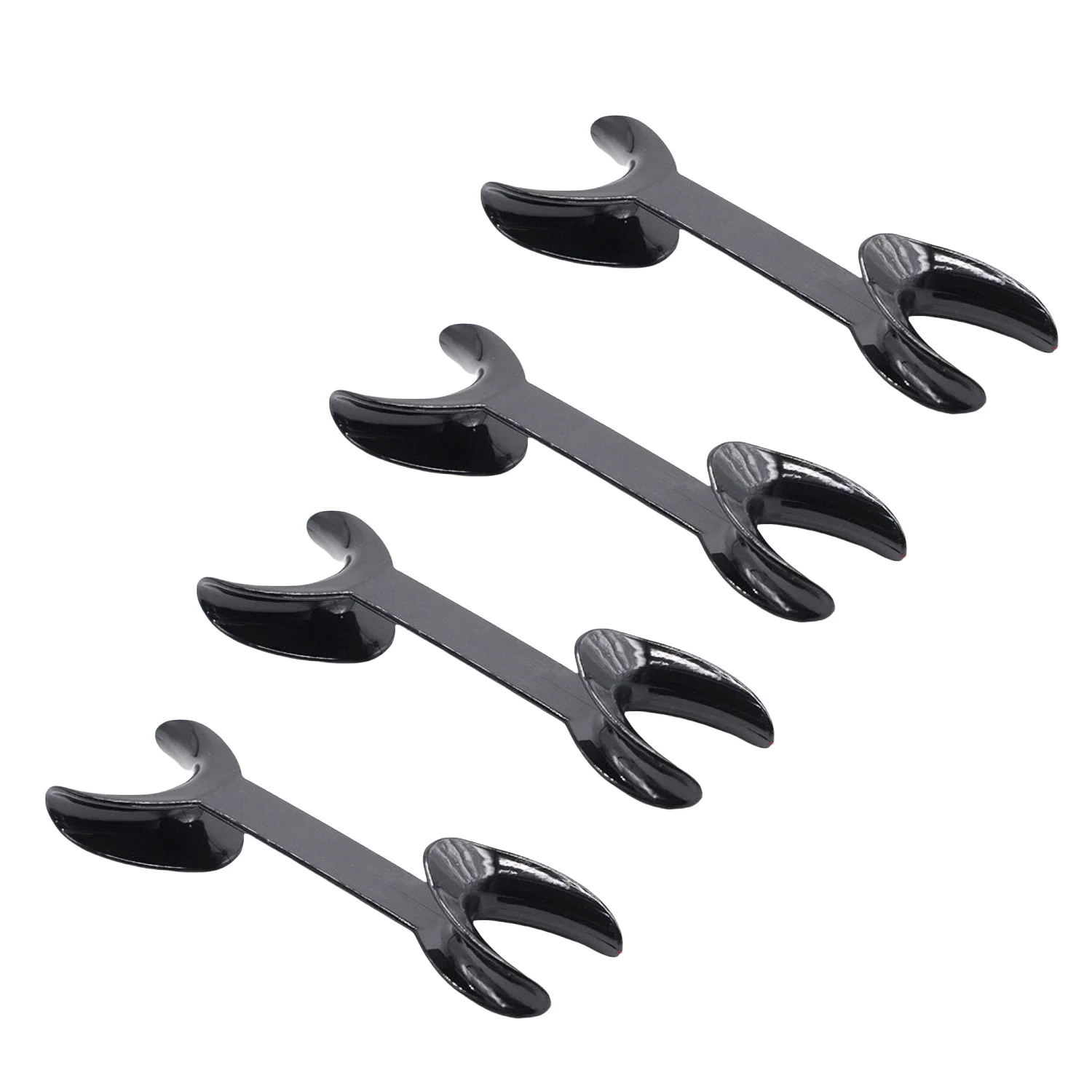 2 szt./zestaw Otwieracz do ust dentystyczny czarny dwugłowicowy retraktor wargowy dentystyczny retraktor wargowo-wargowo-żuchwowy ortodontyczne narzędzia dentystyczne