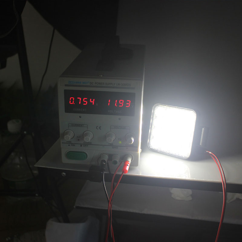 1/2 pièces voiture barre de LED lampe de travail MINI 16SMD 12V TV tout-terrain conduite antibrouillard vert bande lumineuse de travail pour camion SUV 4WD bateau ATV