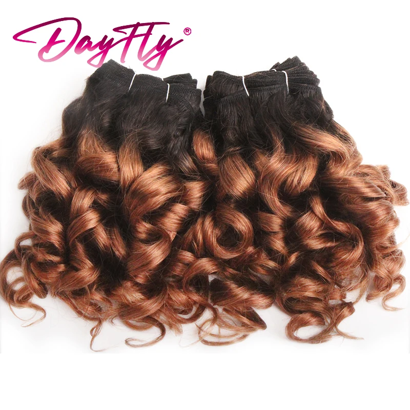Cabelo brasileiro tecer pacotes 100% feixes de cabelo humano curto encaracolado feixes 8 Polegada 6 pacotes extensões de cabelo colorido para mulher