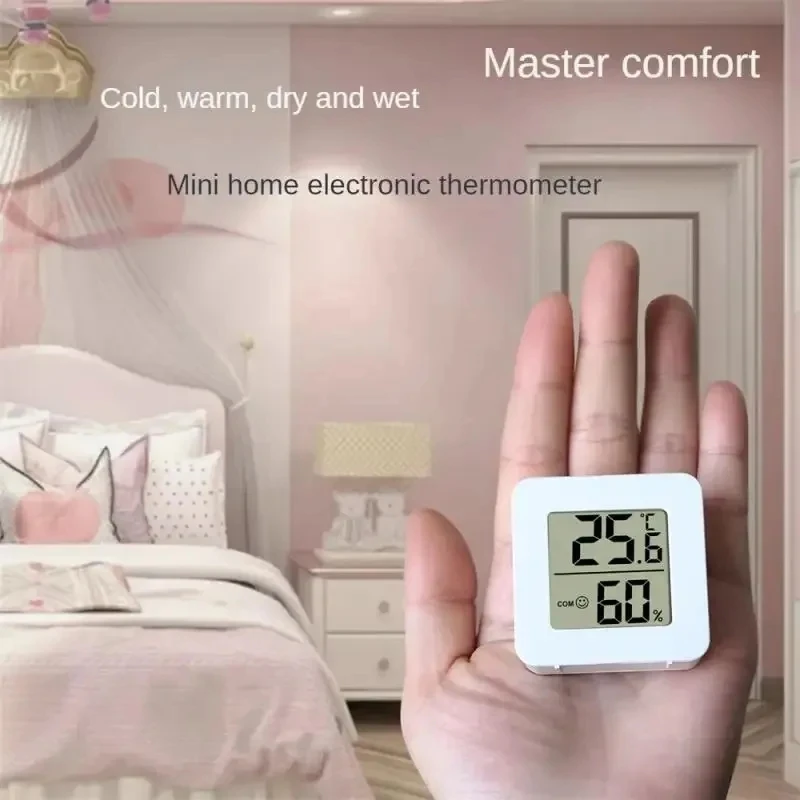 Room Mini Indoor Thermometer LCD Digital Temperature Room Hygrometer Gauge Sensor Humidity Meter Thermometer For Home Tool
