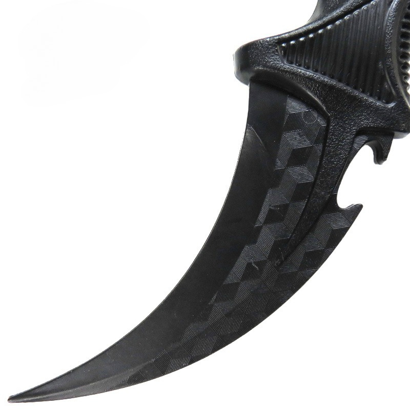23cm/9.06in CS Game Peripheral Models Karambit Plastic Claw Knives Toys Weapons Props Collectible Ornaments Models Uncut Blades